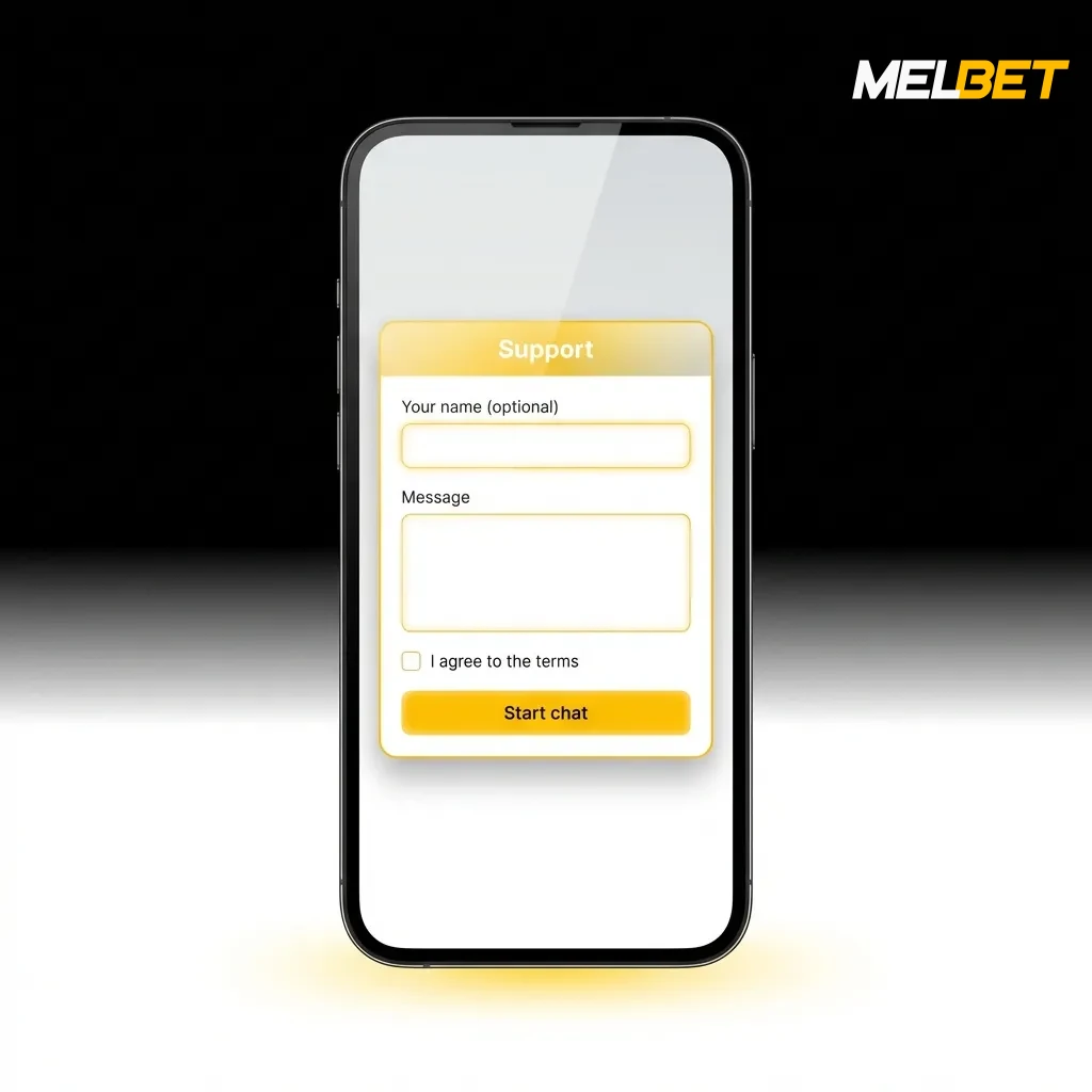 Melbet customer support contact methods including 24/7 live chat, email, phone, and Telegram options displayed in table format