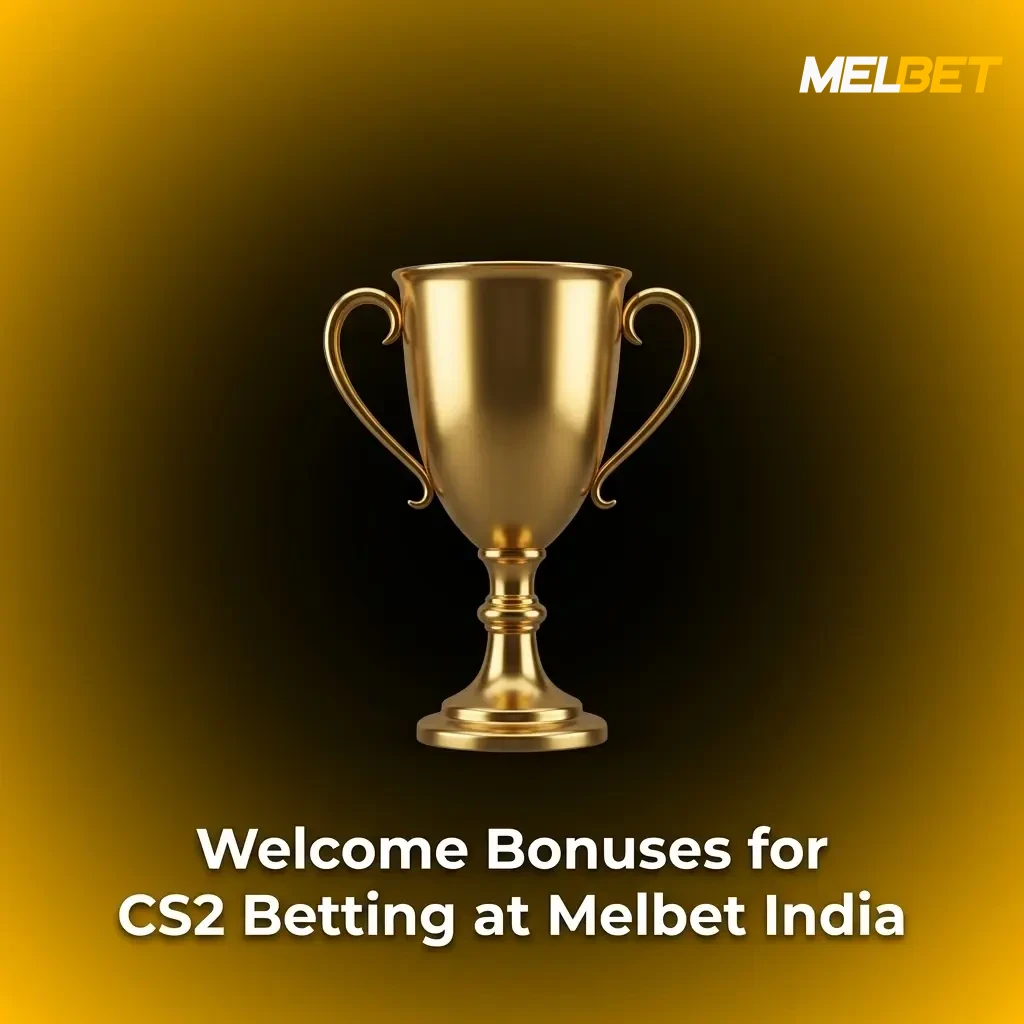 Melbet India welcome bonus offering 100% match up to ₹20,000 for CS2 betting on first deposit